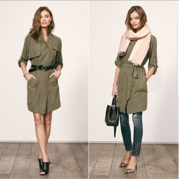 banana republic trench coat dress